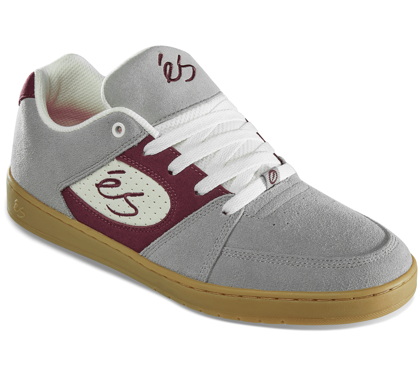 エス ACCEL SLIM GREY BURGUNDY