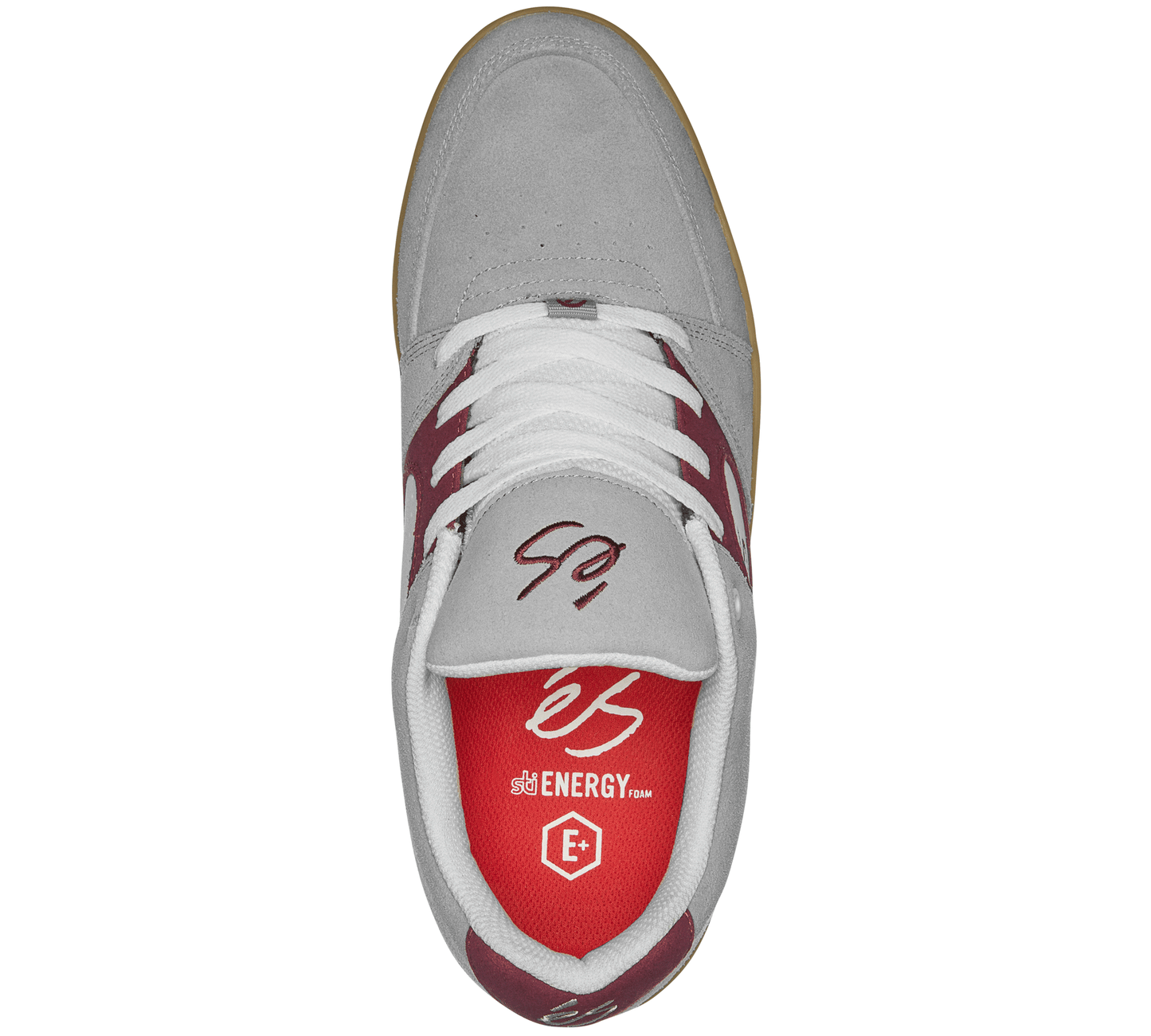 エス ACCEL SLIM GREY BURGUNDY
