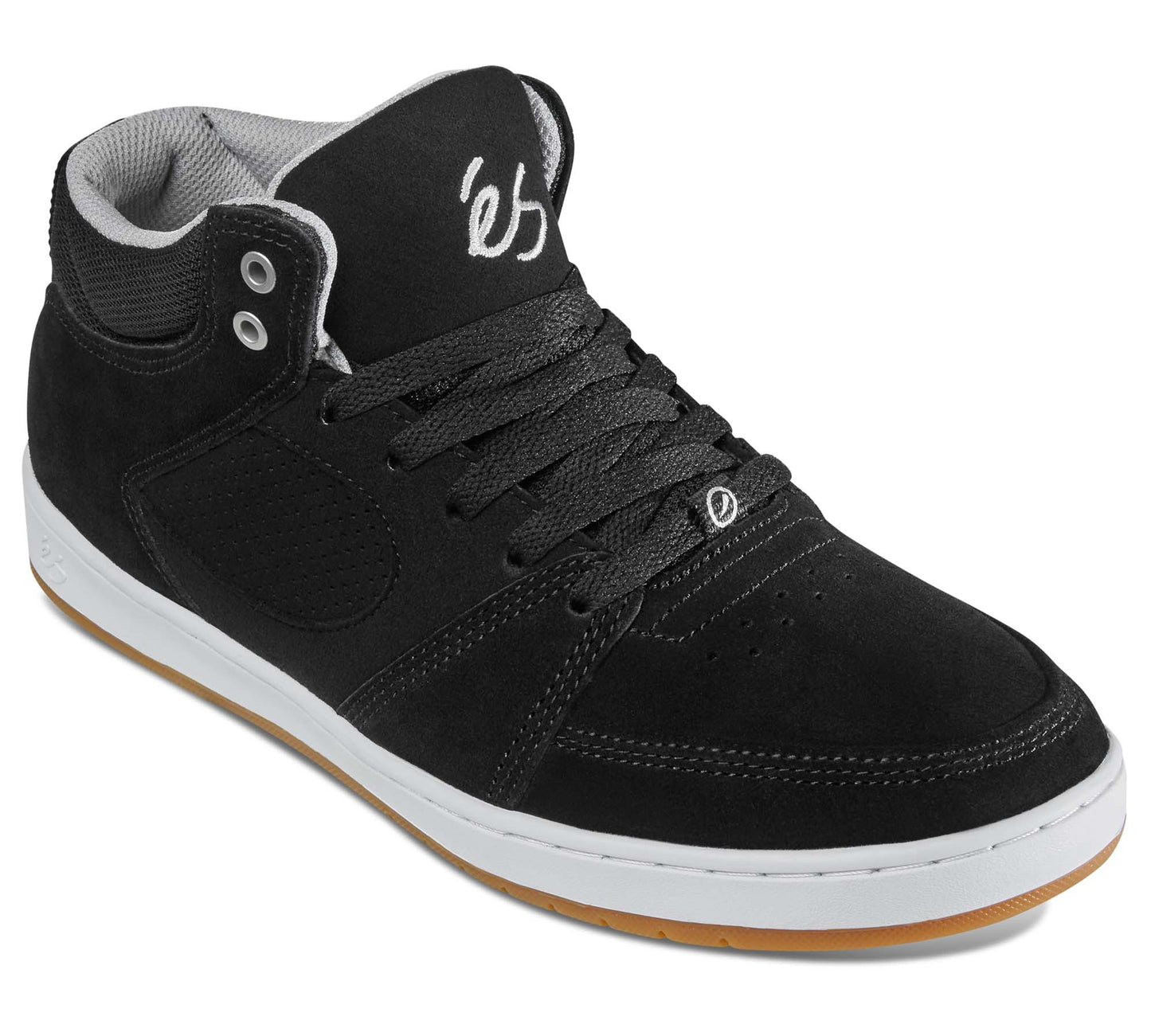 エス ACCEL SLIM MID BLACK WHITE SILVER