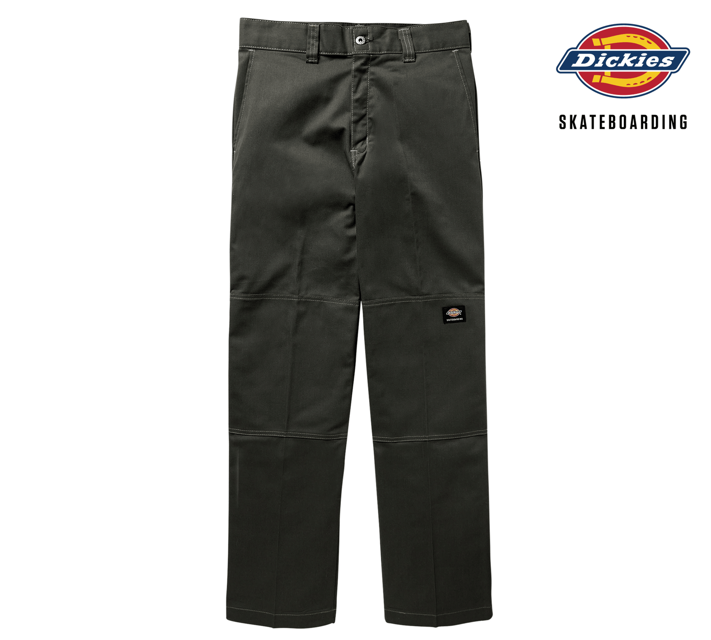 DICKIES SKATEBOARDING DOUBLE KNEE PANT OLIVE GREEN