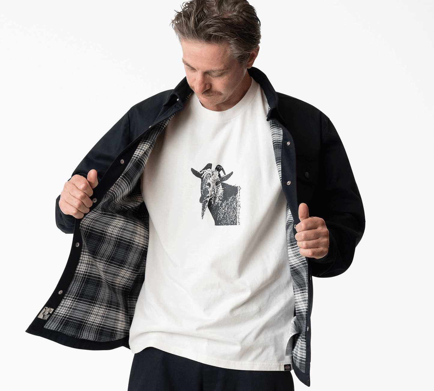 MIKE ANDERSON LINED SHACKET BLACK