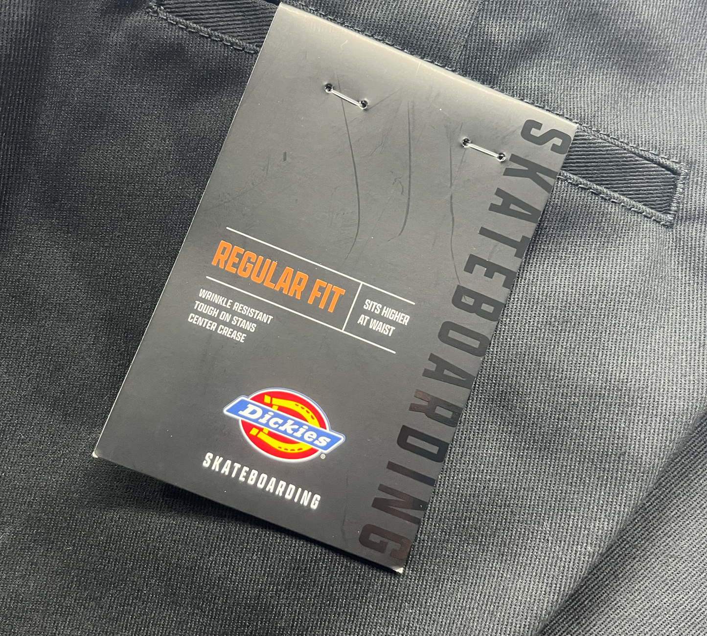 DICKIES ディッキーズ SKATEBOARDING REGULER FIT PANT BLACK スケートボード パンツ チノパン