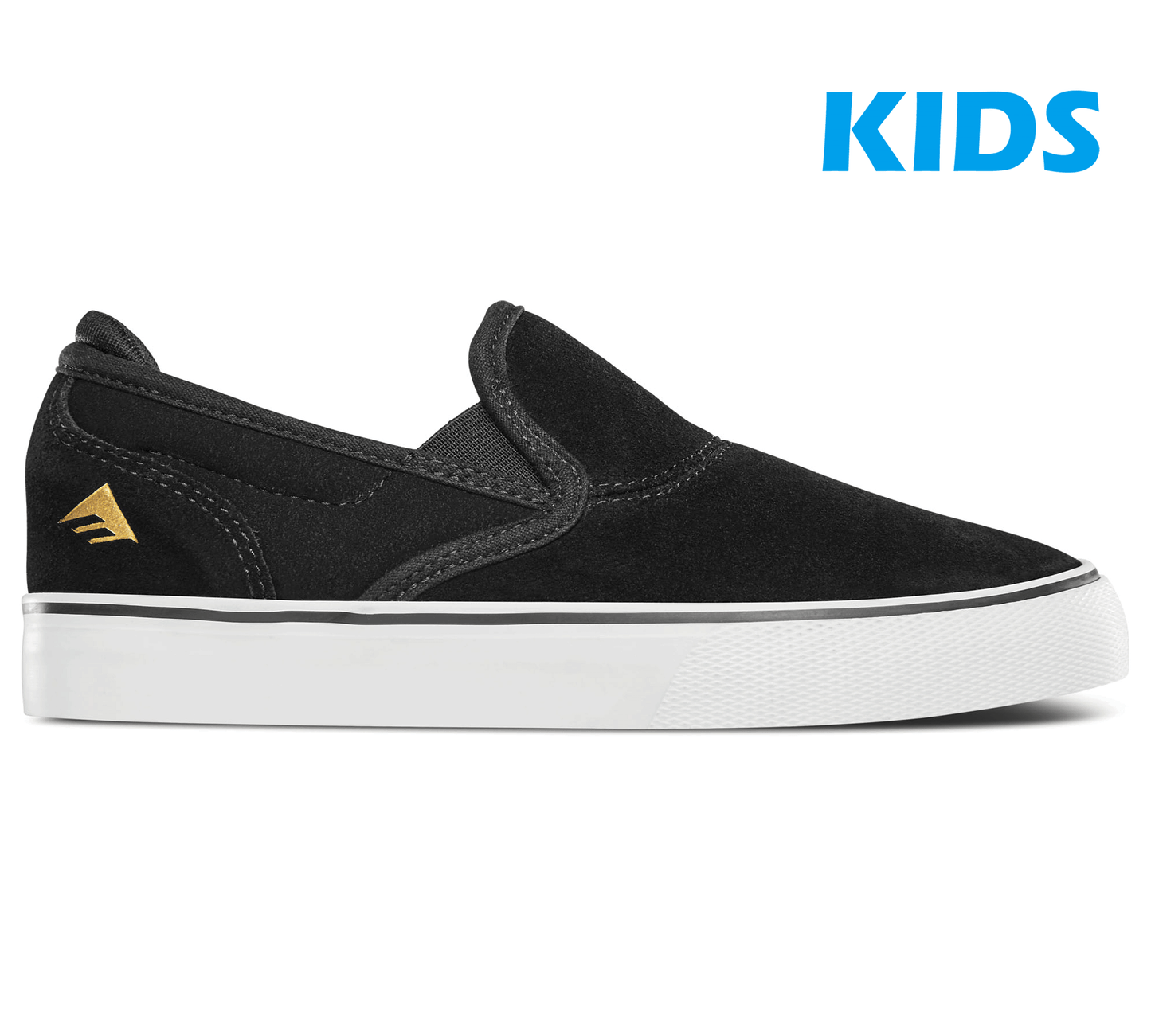 エメリカ 【KIDS】WINO G6 SLIP ON YOUTH BLACK WHITE GOLD