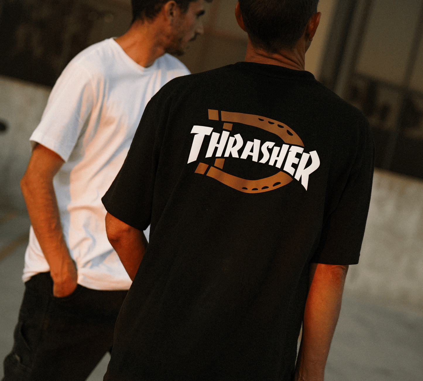 DICKIESxTHRASHER TEE WHITE