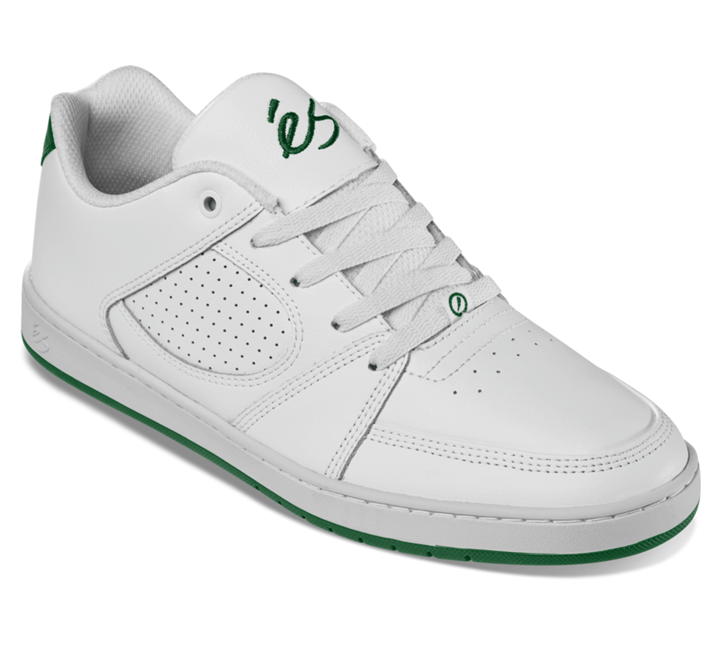 エス ES ACCEL SLIM WHITE DARK GREEN シューズ スニーカー 靴