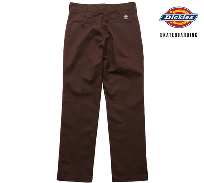 DICKIES ディッキーズ SKATEBOARDING REGULER FIT PANT DARK BROWN スケートボード パンツ チノパン