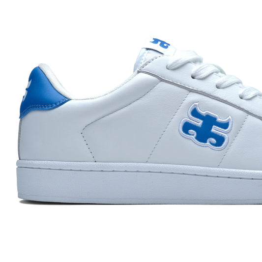 Ace White Leather & Caroline Blue