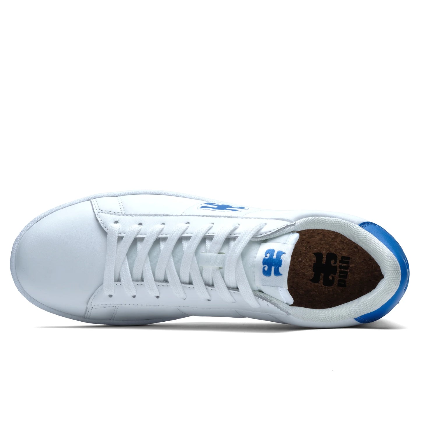 Ace White Leather & Caroline Blue