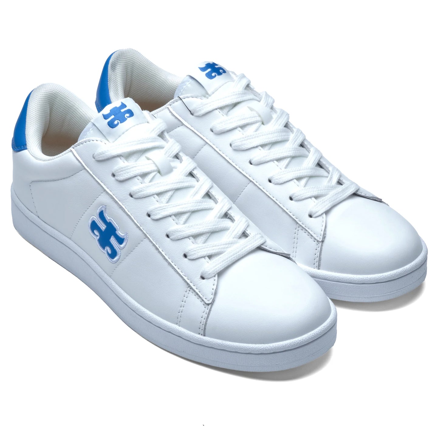 Ace White Leather & Caroline Blue