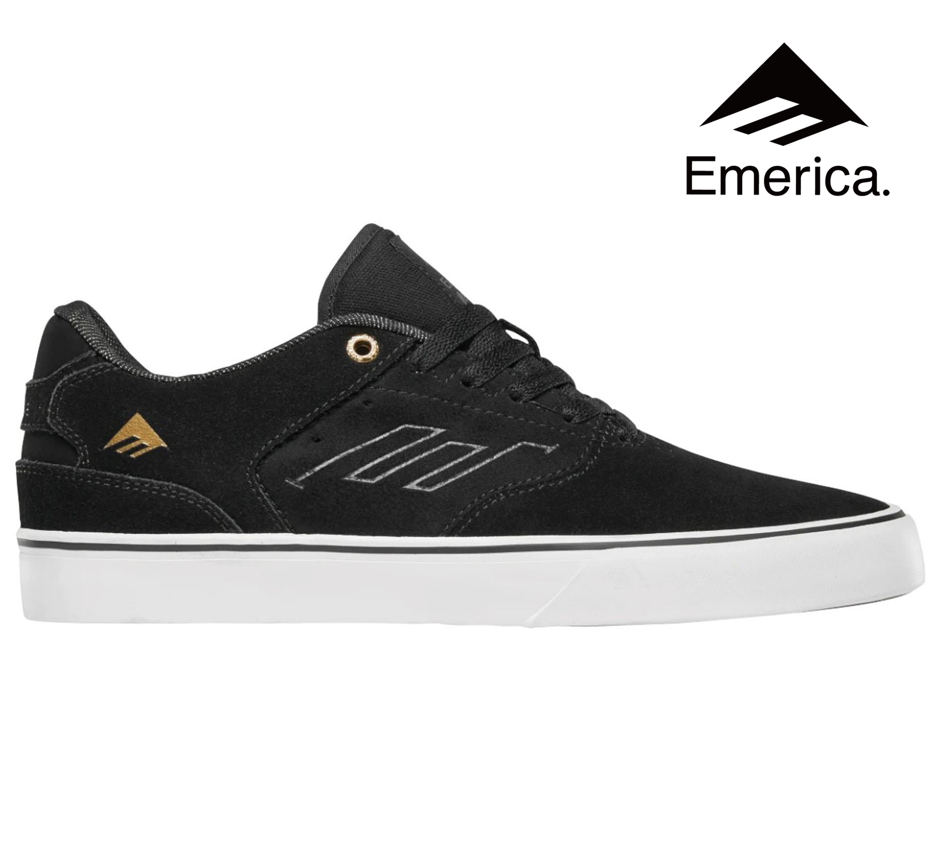 [エメリカ] スケートシューズ BLACK/GOLD/WHITE 26.0 cm エメリカ EMERICA LOW VULC BLACK GOLD WHITE シューズ スニーカー 靴