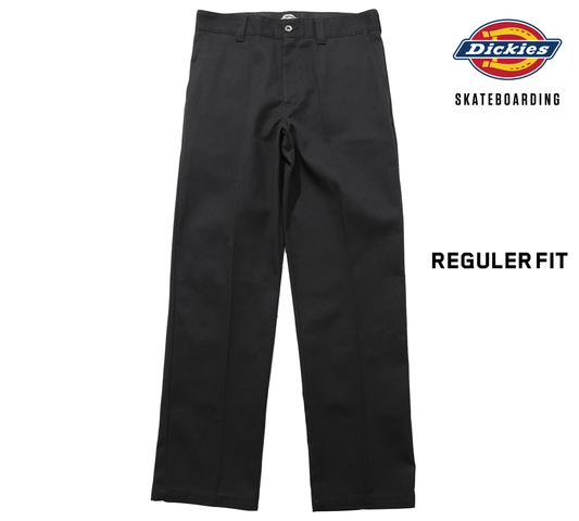 DICKIES ディッキーズ SKATEBOARDING REGULER FIT PANT BLACK スケートボード パンツ チノパン