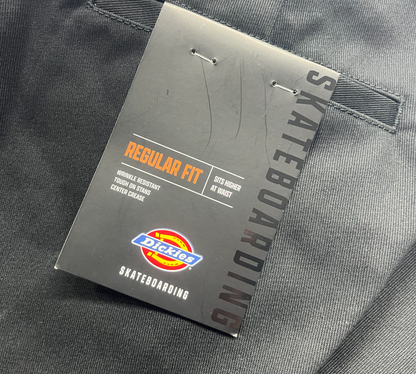 DICKIES ディッキーズ SKATEBOARDING REGULER FIT PANT BLACK スケートボード パンツ チノパン