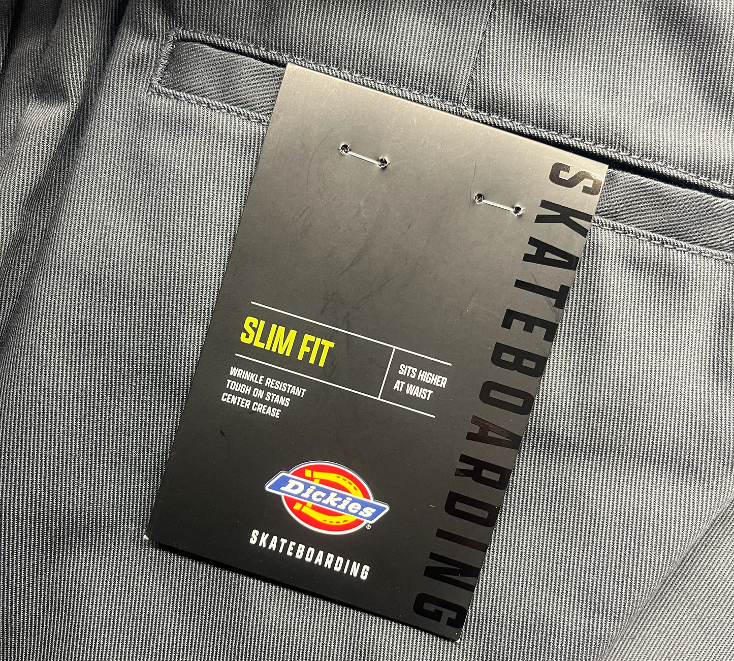 DICKIES ディッキーズ SKATEBOARDING SLIM FIT PANT CHARCOAL スケートボード パンツ チノパン