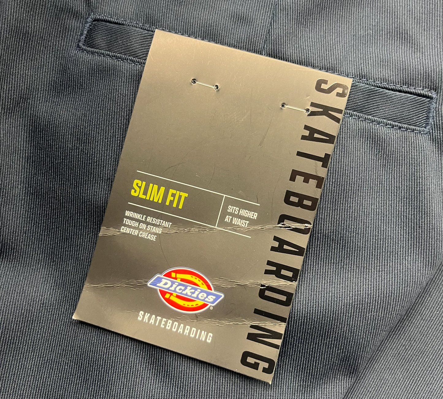 DICKIES ディッキーズ SKATEBOARDING SLIM FIT PANT DARK NAVY スケートボード パンツ チノパン