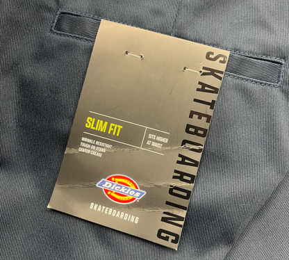 DICKIES ディッキーズ SKATEBOARDING SLIM FIT PANT DARK NAVY スケートボード パンツ チノパン