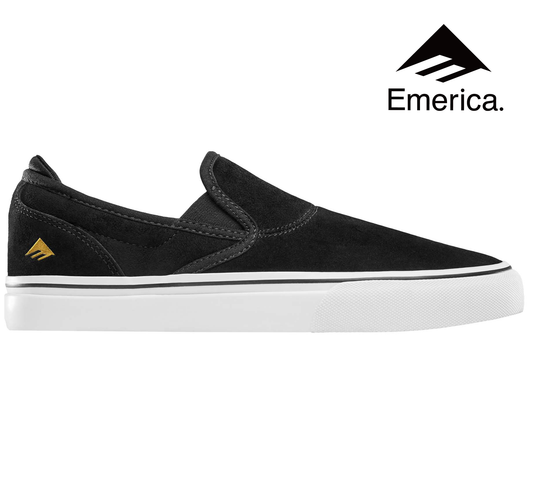 エメリカ EMERICA WINO G6 SLIP ON BLACK WHITE GOLD シューズ スニーカー 靴