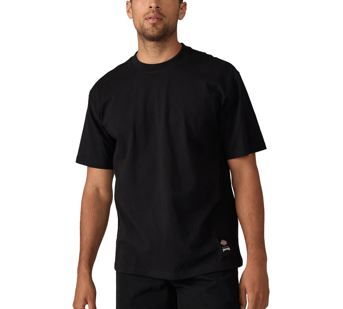 DICKIESxTHRASHER TEE BLACK