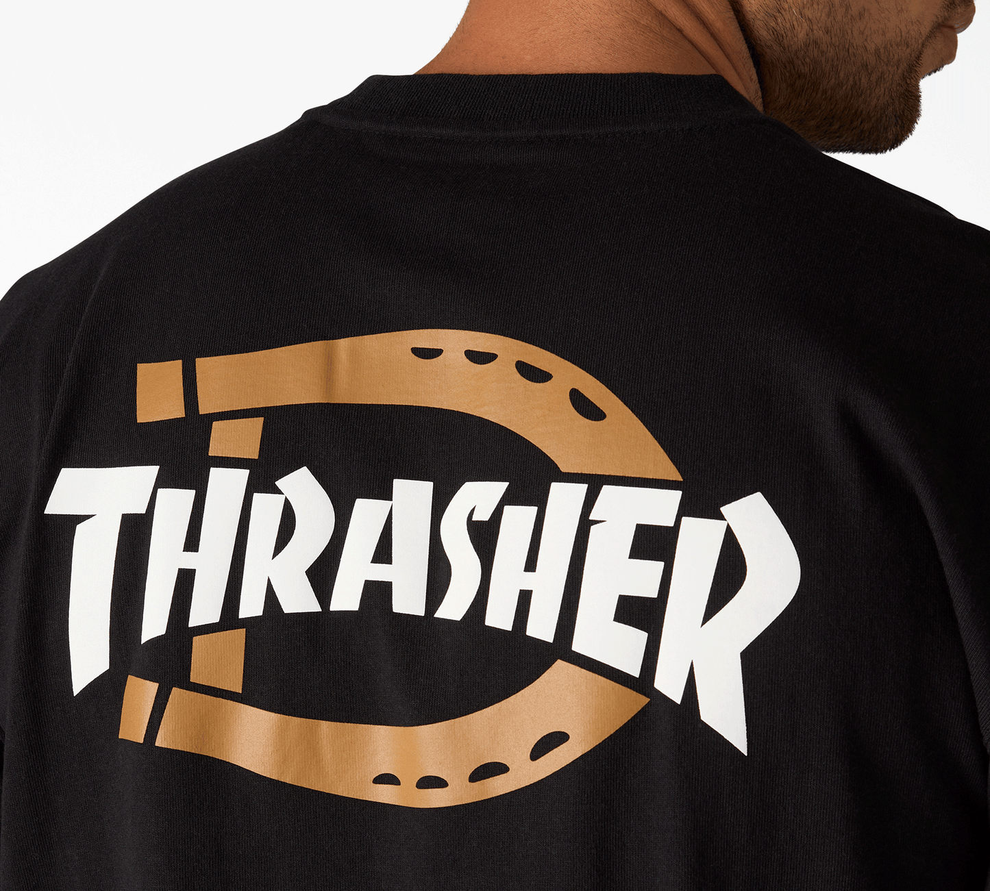 DICKIESxTHRASHER TEE BLACK