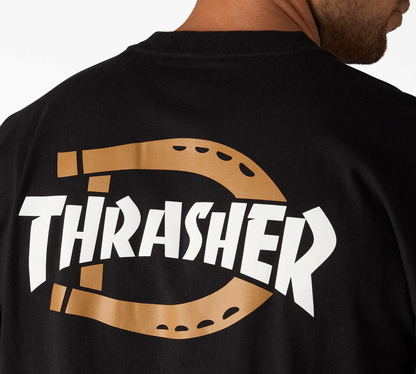 DICKIESxTHRASHER TEE BLACK